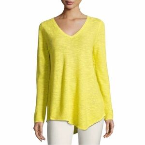 Eileen Fisher Organic Links Bright Yellow Tunic PM